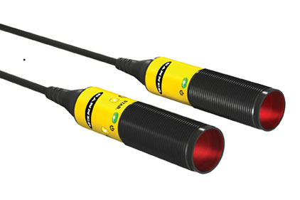 Banner S18-2 compact, self-contained, DC-operated photoelectric sensors