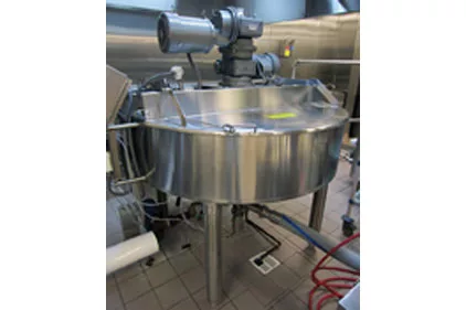 Designed to cook, cool and blend food products all in the same vessel, the Chester-Jensen Model 70N cooker-cooler