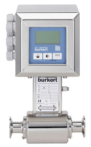the Burkert sanitary, full-bore Type 8056 magflowmeter