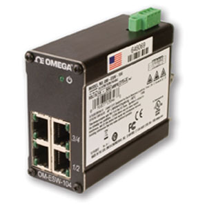 Omega OM-ESW-100 compact IEEE 802.3 layer 2 network unmanaged industrial Ethernet switches 