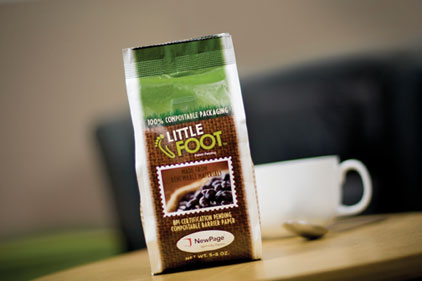 NewPage earned the Institute of Packaging Professionals' 2013 AmeriStar Packaging award for sustainability for its LittleFoot 100 percent compostable line of packaging