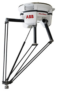 the ABB 8kg IRB 360 FlexPicker with a Schmalz vacuum gripper