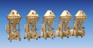 Ross high-shear mixers with solids/liquid injection manifold technology