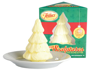 Butter sculptures, created in three designs by KellerÃ¢??s Creamery