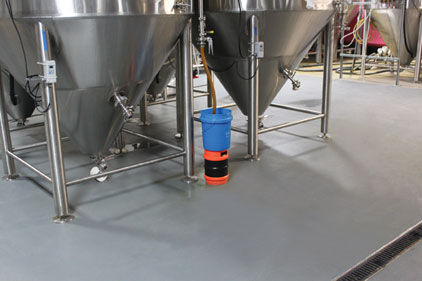 Dur-A-Flex's Poly-Crete cementitious urethane resilient flooring system handles kegs, forklifts and the ever-present ingredients and chemicals that hit the Sun King brewery floor daily.