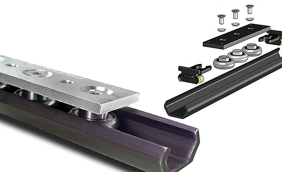 LM76 DEFENDER 1 Nitride-Plus hardened steel linear rail and roller block system