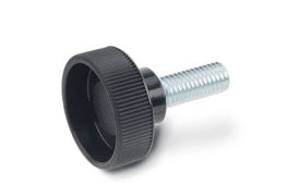 Hollow knurled knobs