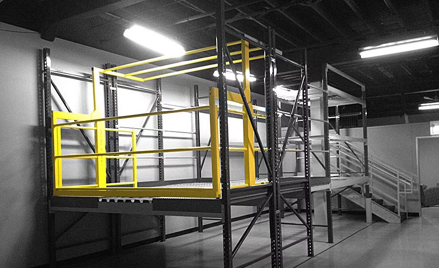 Mezzanine safety gate