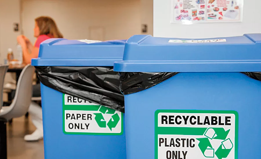 Separate paper and plastic