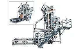 Bulk container dumper