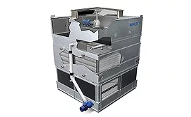 Evaporative fluid cooler