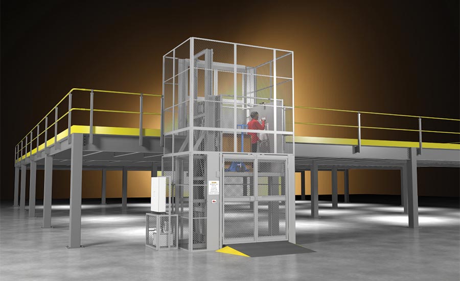 Lift Riders Wildeck RiderLift rideable material lift | 2017-04-19 | Food Engineering