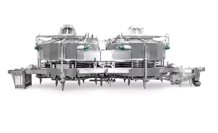 twin drum spiral oven