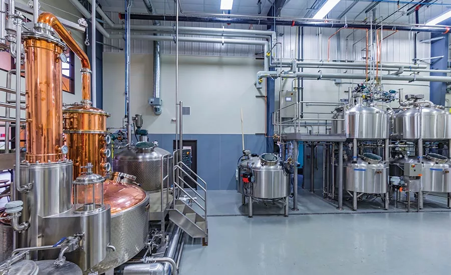 Dancing Goat Distillery's equipment set