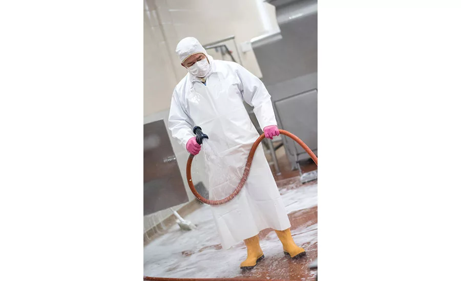 flushing to remove soil