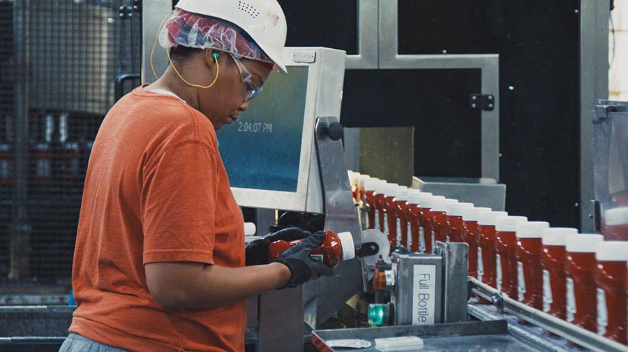 Heinz bottling line