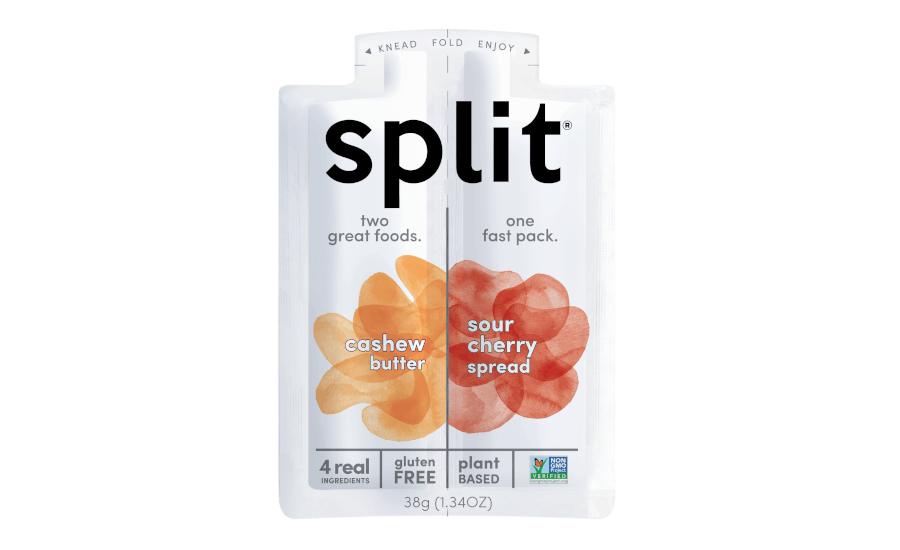 Split snack packaging