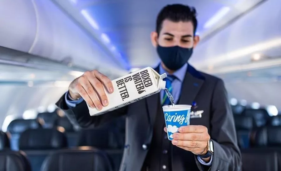 recyclable cartoned water