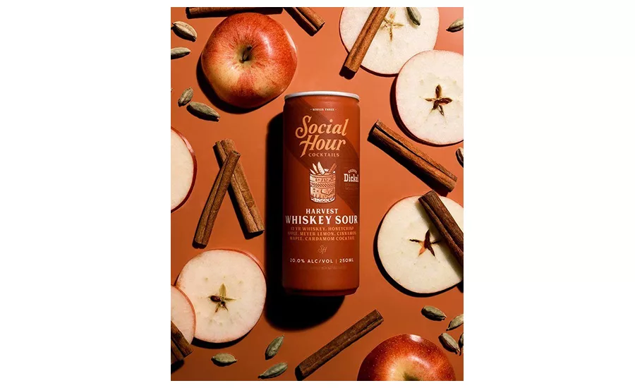 seasonal canned whiskey sour