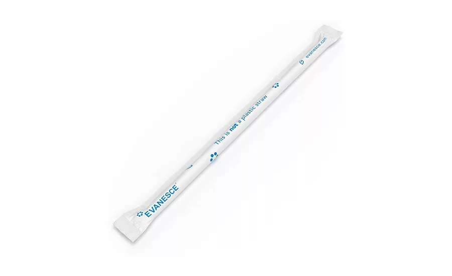 100% plant-based, compostable straw from Evanesce