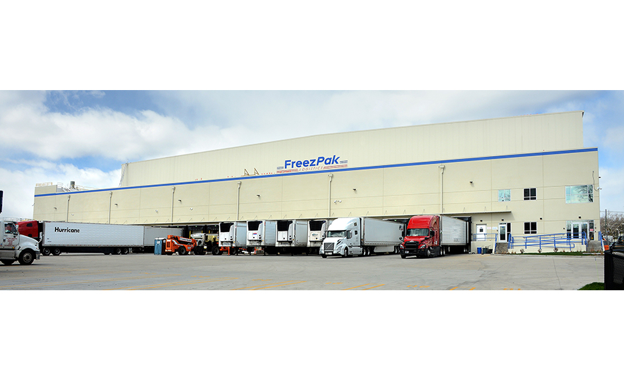 Image of FreezPak Logistics freezer warehouse facility