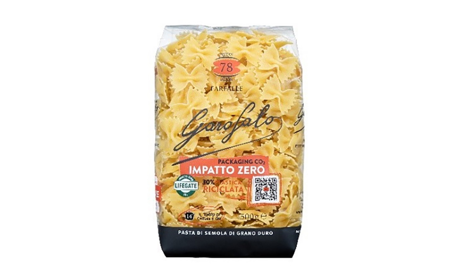 First-ever pasta packaging with 30% PCR content