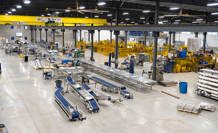 Tri-Mach builds custom-order conveyors in its flagship facility and tests them
