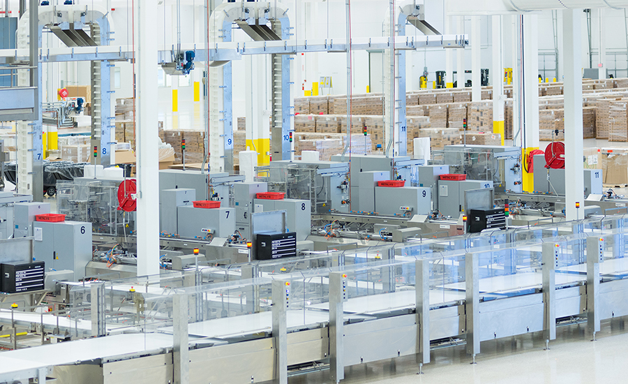 Packaging machines grouped together