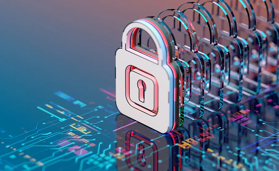 Digital lock on data
