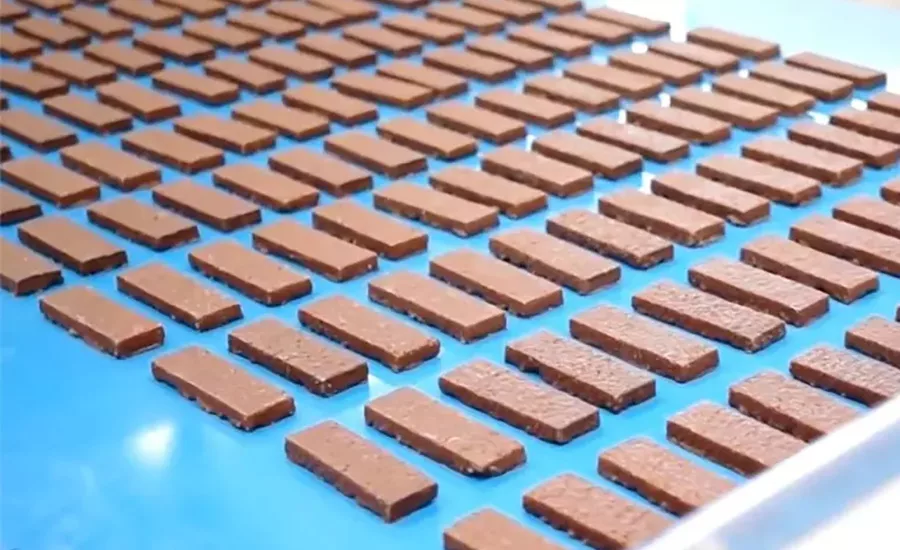 Bars headed for packaging Bars headed for packaging