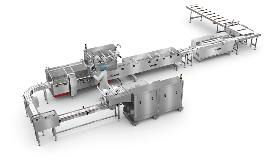 A complete bar packaging line