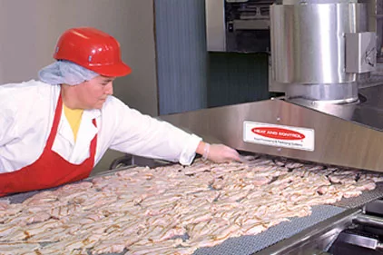 plant worker meat exhaust heat