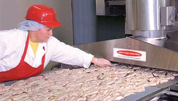 plant worker meat exhaust heat