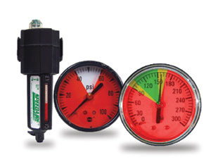 gauge marking label go no go gauges pressure vacuum visual workplace red