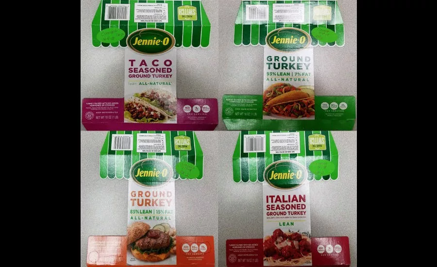 Recalled packages of Jennie-O Turkey
