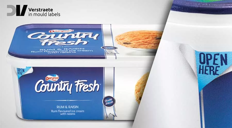 Dairymaid ice cream packaging