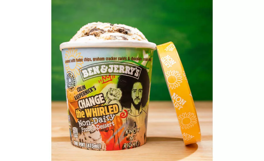 Colin Kaepernick Vegan Ice Cream Ben Jerry Change the Whirled