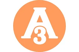 3-A logo orange no background