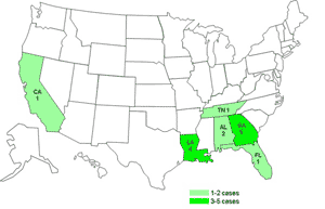 E. coli O145 map