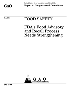 GAO Report on FDA