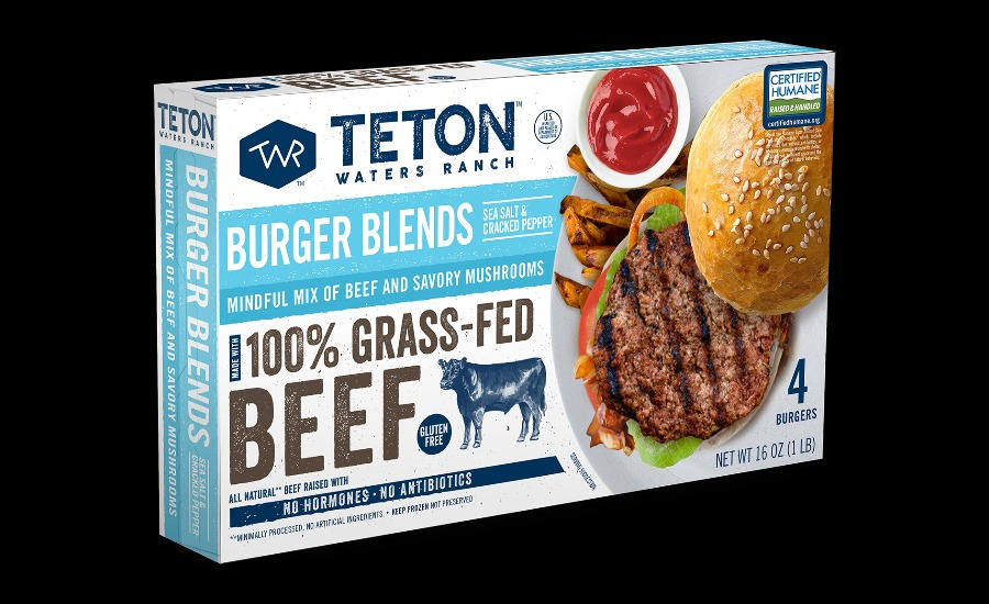 Teton Waters Ranch mushroom-beef burgers