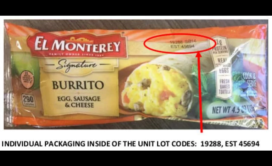 Breakfast burrito recall