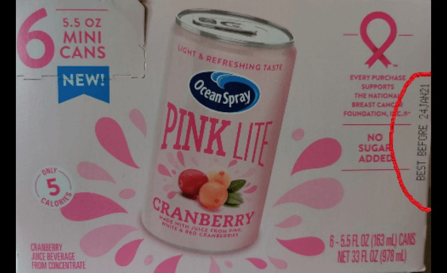 Ocean Spray cranberry drink recall