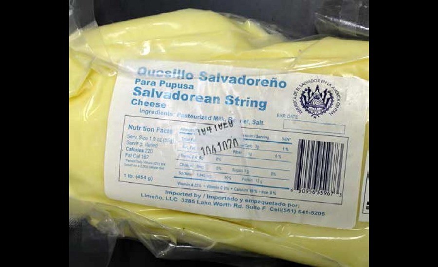 Salvadorean cheese recall