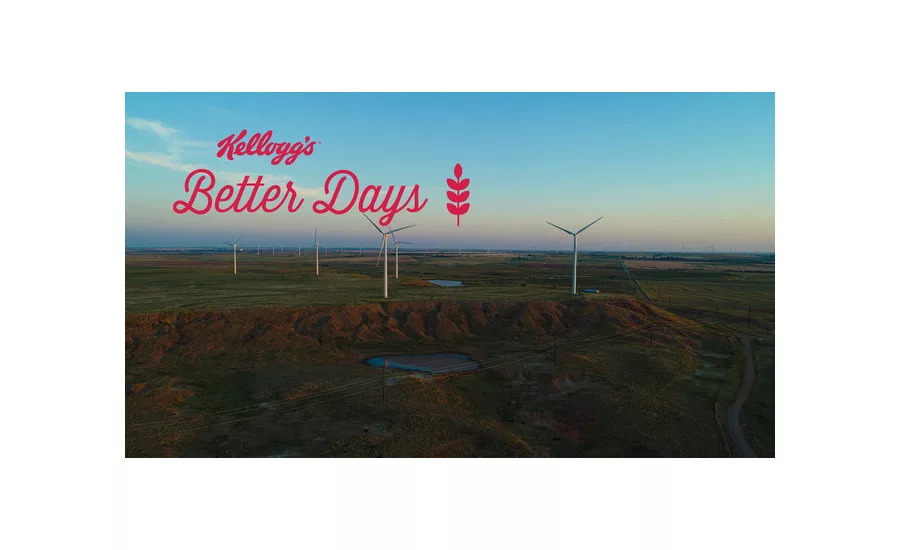 Kellogg Company expects to achieve 50% renewable electricity globally by the end of 2022
