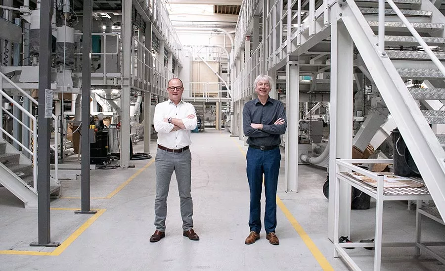 Peter Vyncke, owner of Vyncke, and Johannes Wick, CEO of Bühler Grains & Food