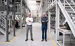 Peter Vyncke, owner of Vyncke, and Johannes Wick, CEO of Bühler Grains & Food
