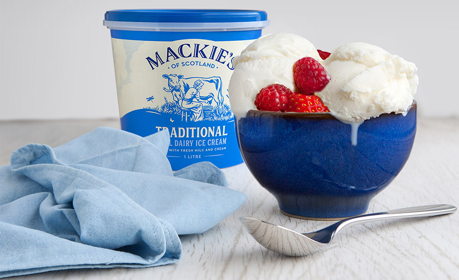 Mackie’s of Scotland makes ice cream from its own dairy herd