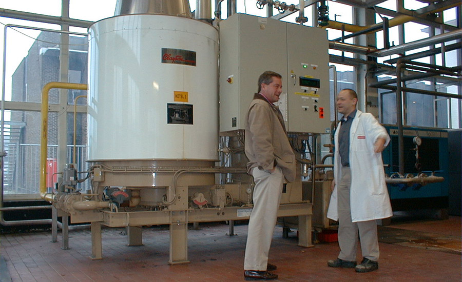 Campbell Foods purchased a large steam generator that maintains a constant supply of steam