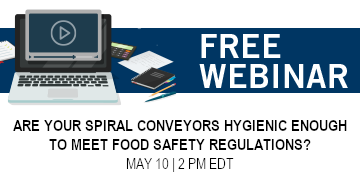 Are Your Spiral Conveyors Hygienic Enough to Meet Food Safety Regulations?